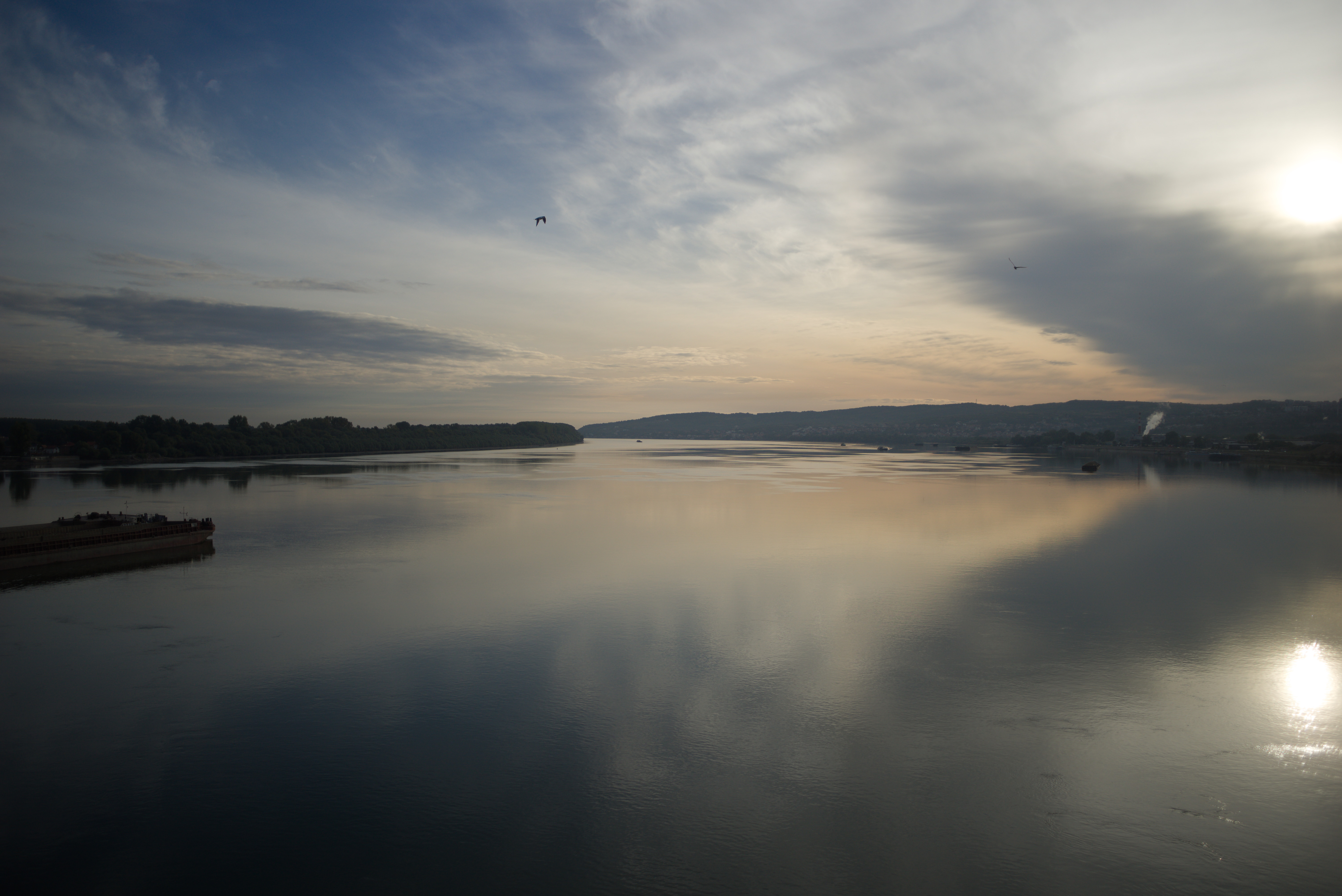 Sunrise on Danube River